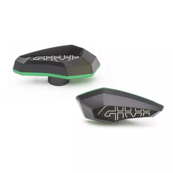 Givi frame sliders green anod alum inser - Crashpads - D187095 - 1