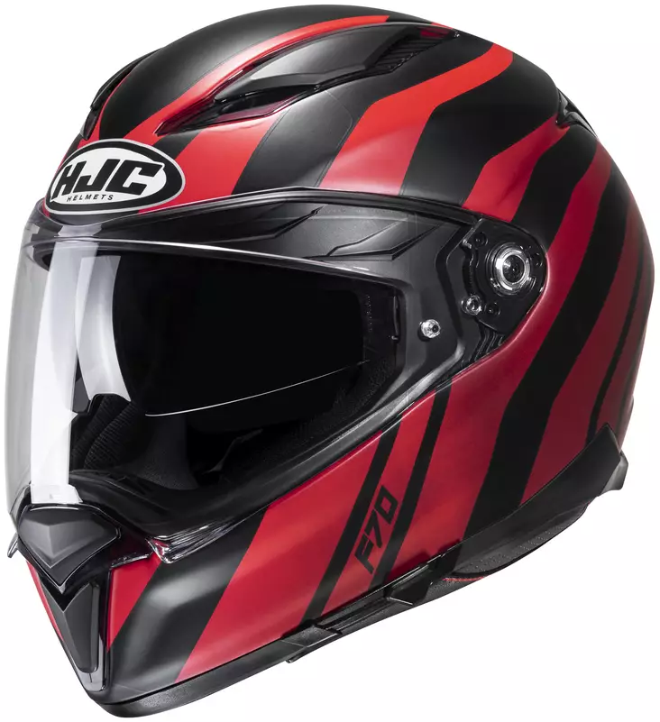 HJC Hjälm F70 Galla Svart/Röd MC1 - Integralhjälm - D438455 - 1