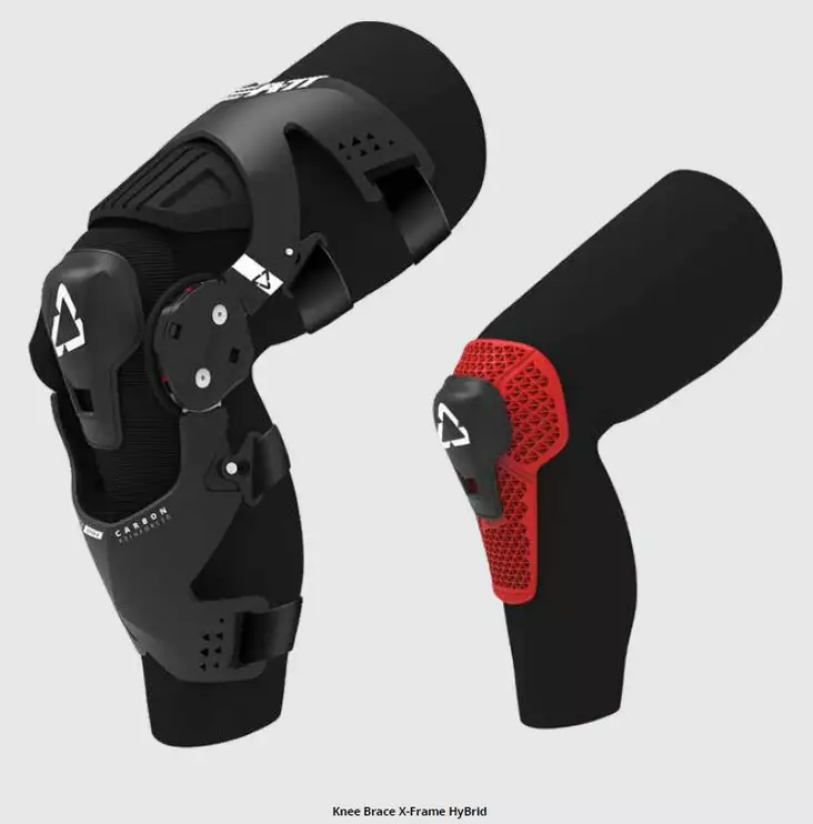 Leatt Knäskydd X-Frame Hybrid Par - MC Knä, Armbåg och Axelskydd - D334025 - 1