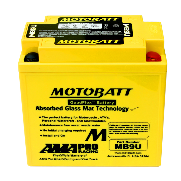 Motobatt MB9U batteri - Batterier - D2765 - 1
