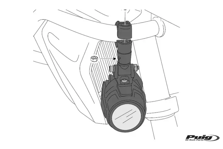 Puig Auxiliary Lights Switch C/Black - Brytare - D373405 - 1