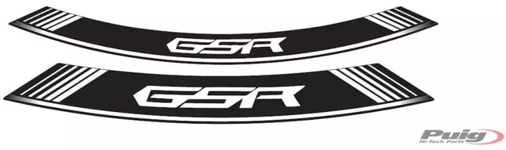 Puig Kit 8 Rim Strips Gsr C/White - Fälgdekaler - D182915 - 1