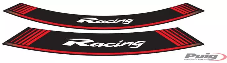 Puig Kit 8 Rim Strips Racing C/Red - Fälgdekaler - D182455 - 1