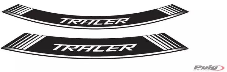 Puig Kit 8 Rim Strips Tracer C/White - Fälgdekaler - D186105 - 1