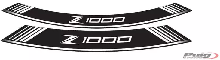 Puig Kit 8 Rim Strips Z1000 C/White - Fälgdekaler - D184715 - 1