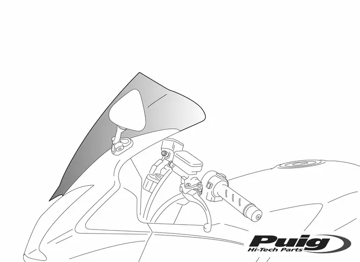 Puig Racing Screen Duc.848 08'-10'/1098/ - Vindskydd - D195775 - 0