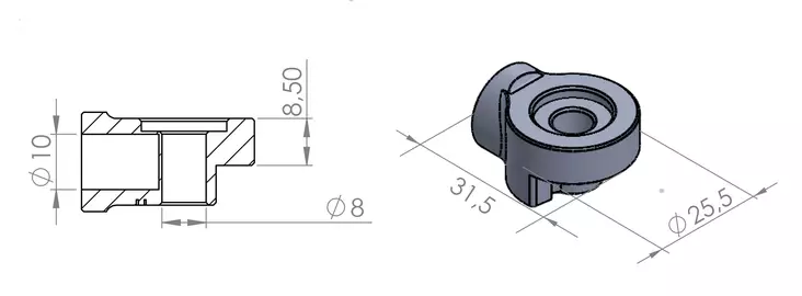 Puig Right Adapter Back Mirror Hi-Tech I - Speglar - D186475 - 1