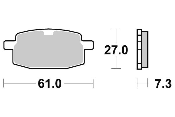 Sbs Bromsklossats Carbon Tech - Bromsbelägg - D113485 - 1