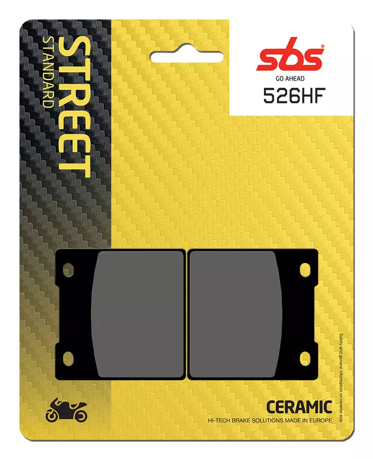 Sbs Bromsklossats Ceramic - Bromsbelägg - D106765 - 0