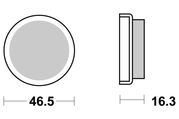 Sbs Bromsklossats Ceramic - Bromsbelägg - D106815 - 1