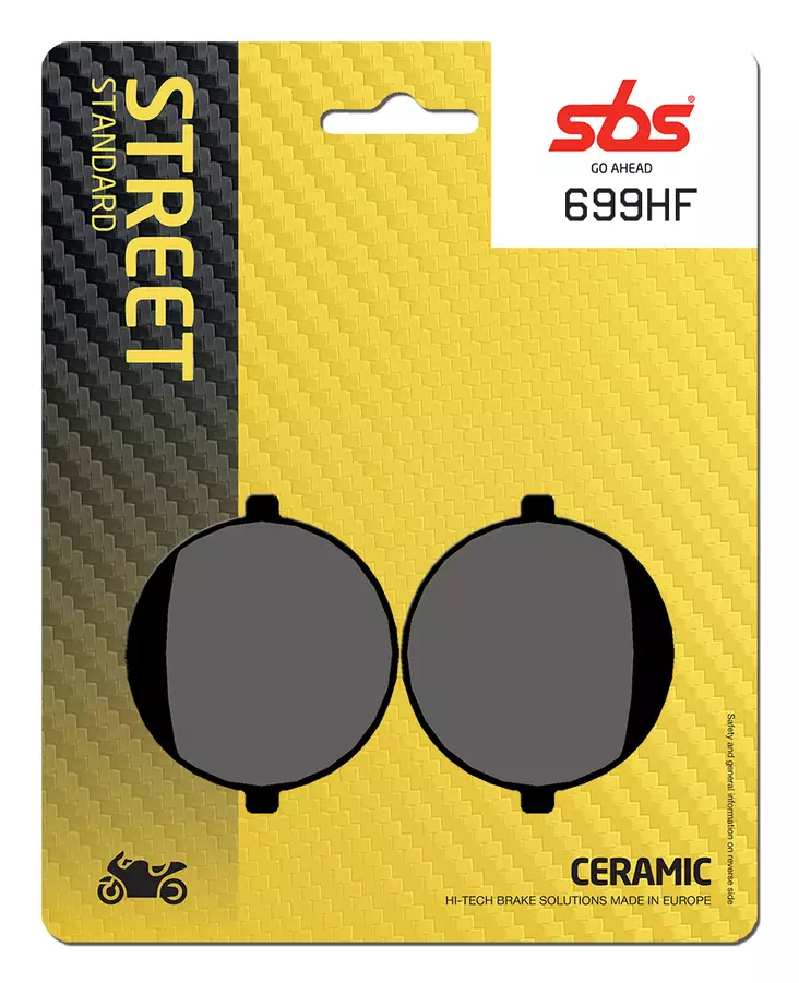 Sbs Bromsklossats Ceramic - Bromsbelägg - D106975 - 1