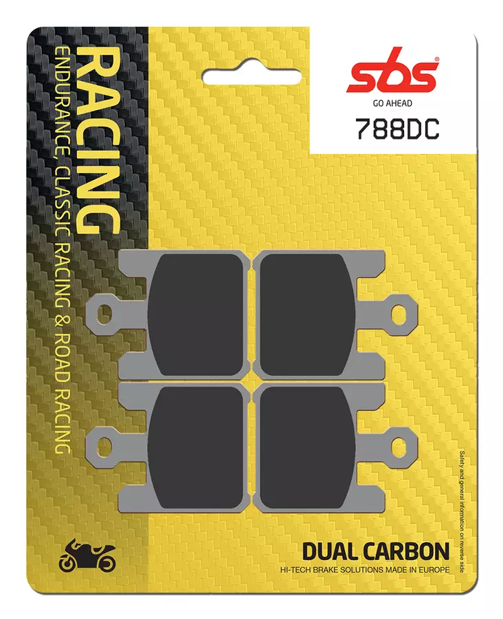 Sbs Bromsklossats Dual Carbon - Bromsbelägg - D107045 - 0
