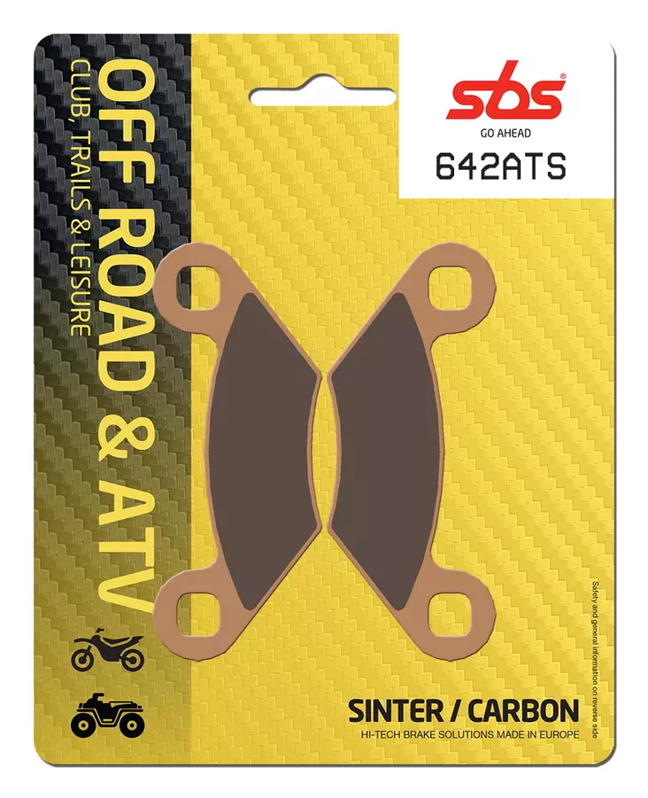 Sbs Bromsklossats Sintered Atv - Bromsbelägg - D106905 - 0