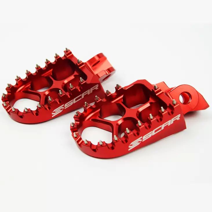 Scar Evolution Footpegs - RM85 All Red c - Fotpinnar - D156045 - 1