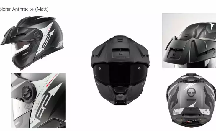 Schuberth Hjälm E2 Explorer Matt Antrasi - Öppna/Öppningsbara hjälmar - D440375 - 1