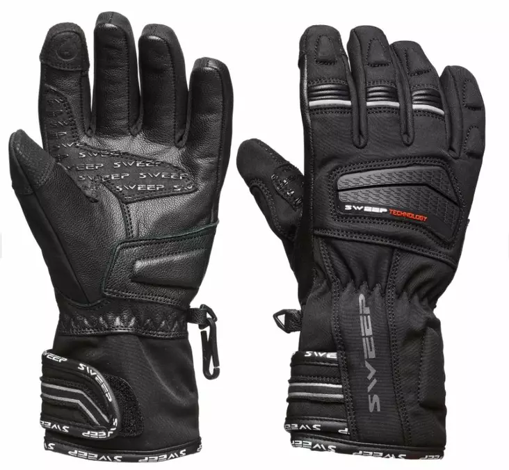 Sweep Handske Tourer Junior Svart XS - MC Handskar med membran  - D358405 - 1