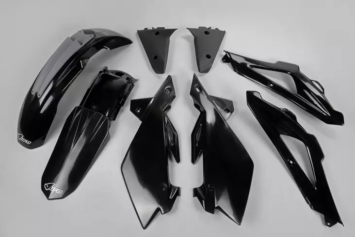 UFO Plastkit 5-delar Svart HVA TC125/250 - Plastkit - D364565 - 1