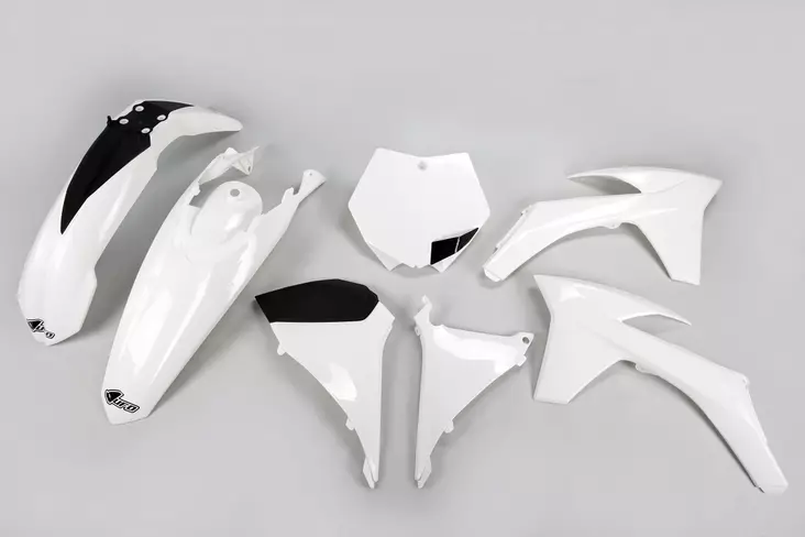 UFO Plastkit 5-delar Vit KTM SX125-525 2 - Plastkit - D33755 - 1