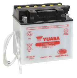 Yuasa Batteri, YB16CL-B (CP) Inkl syra ( - MC Universaldelar och Verktyg - D2685 - 1