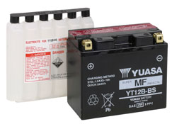 Yuasa Batteri, YT12B-BS (CP) Inkl syra ( - MC Universaldelar och Verktyg - D2665 - 1