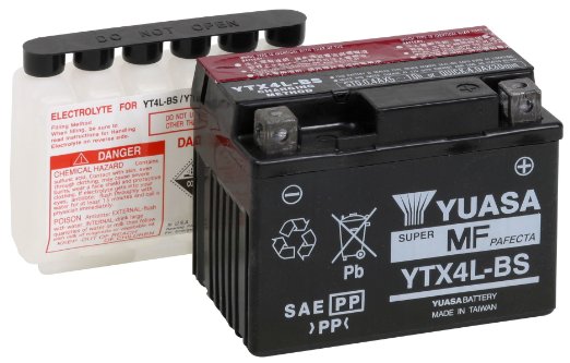 Yuasa Batteri, YTX4L-BS (CP) Inkl syra ( - MC Universaldelar och Verktyg - D2645 - 1