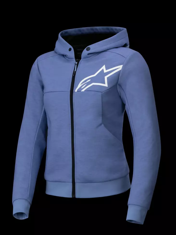 Alpinestars Hoodie Dam Chrome v2 Blå/Vio - Textil jackor & Kevlar Hoodies - D485775 - 1