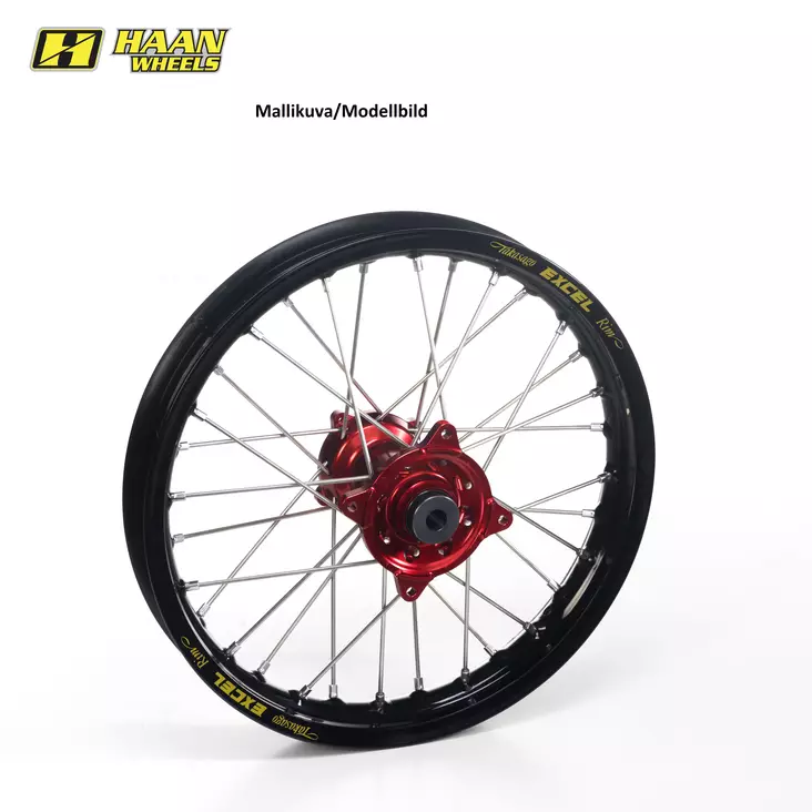 Haan wheel SX&SXF 23- 19-2,15 REDHUB/BLA - Kompletta Hjul - D504445 - 1