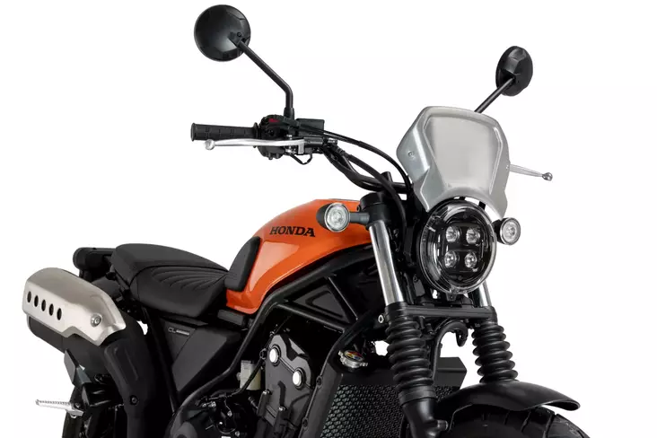 Puig Aluminium Front Plate Honda Cl 500 - Vindskydd - D491105 - 1
