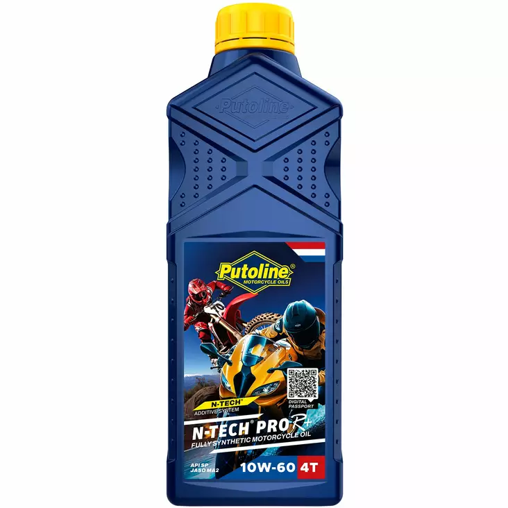 Putoline N-Tech® Pro R+ 10W-60- 1L (12) - Motorcykeloljor 4T - D526935 - 1