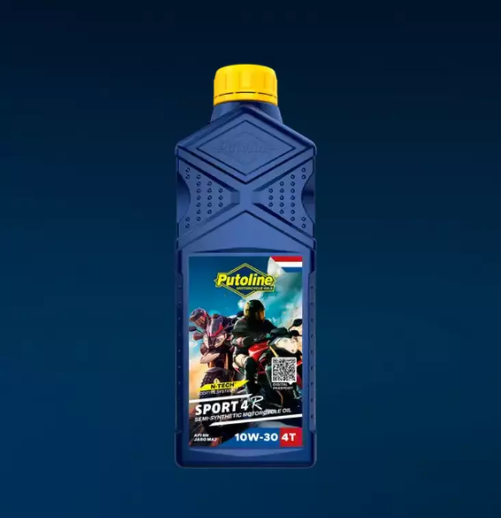 Putoline Sport 4R 10W30 - 1L (12) - Motorcykeloljor 4T - D535395 - 1