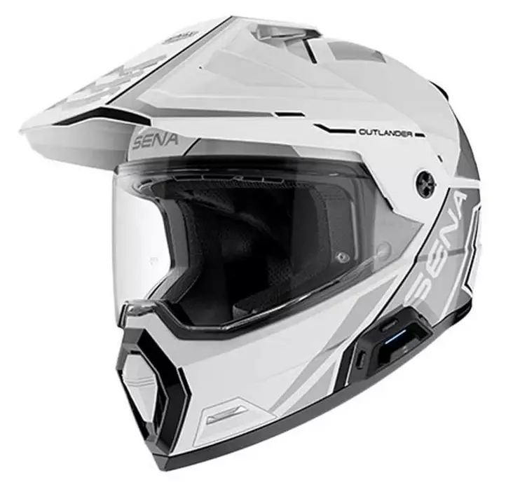 Sena Hjälm Outlander Vit - Integralhjälm - D529175 - 1