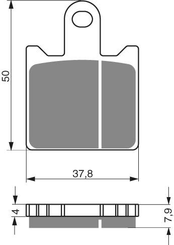 GOLDFREN Bromsbelägg 249 Ceramic Carbon - Bromsbelägg - D26586 - 1