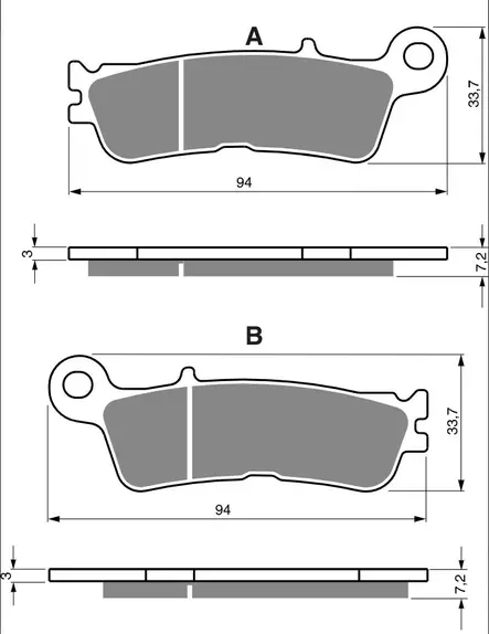 GOLDFREN Bromsbelägg 403 Ceramic Carbon - Bromsbelägg - D464906 - 1