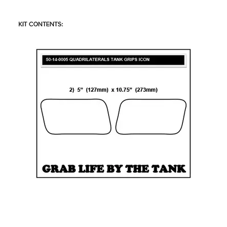 Stompgrip Universal Quadrilateral Tank G - Universala dekalkit - D158936 - 2