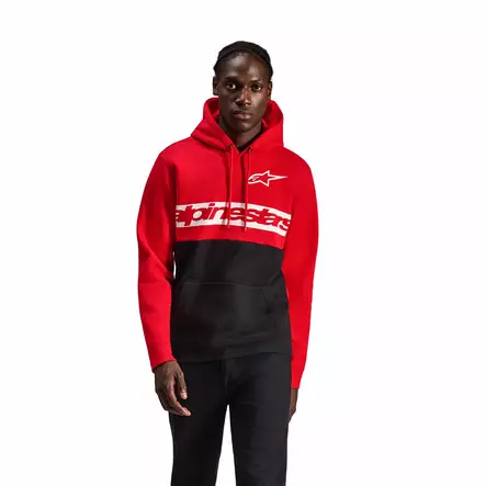 Alpinestars Hoodie Parallel Svart/Röd - Hoodies & Sweatshirts - D518476 - 1