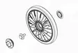 Camso Boggiehjul 202mm (enkelt lager) 20 - Reservdelar till bandsatser - D93416 - 3