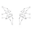 Camso Front bracket kit - Reservdelar till bandsatser - D462876 - 0