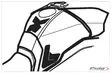 Puig Tank Pad + Side Part Mt-09 Tracer 1 - Tankskydd - D186116 - 1