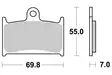 Sbs Bromsklossats Ceramic - Bromsbelägg - D113866 - 1