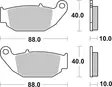 Sbs Bromsklossats Racing Sintered - Bromsbelägg - D114036 - 1