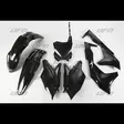 UFO Plastkit 5-delar KX250F 2018- Svart - Plastkit - D128406 - 1