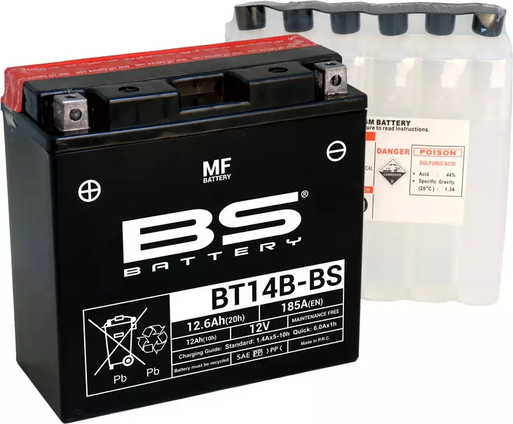 BS Batteri BT14B-BS MF (cp) Mainteance F - MC Universaldelar och Verktyg - D151256 - 1