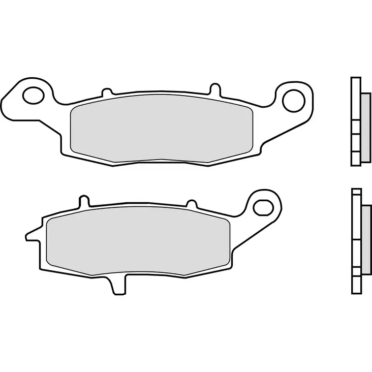 Brembo Bromsbelägg Sintered Rear Road - Bromsbelägg - D6136 - 1