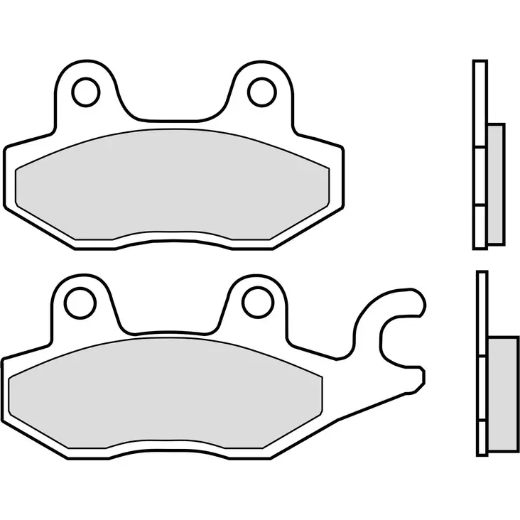Brembo Bromsbelägg Sintered Rear Road - Bromsbelägg - D6196 - 1