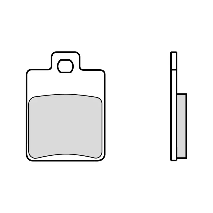 Brembo Bromsklossats Maxi-Scooter - Bromsbelägg - D114236 - 1