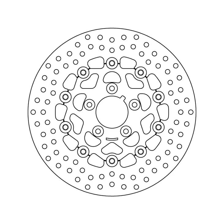Brembo Serie Oro Bromsskiva floating - Bromsskivor - D6316 - 1