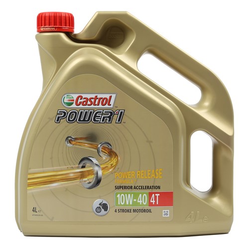 Castrol Power1 4T 10W-40 4L (4) - Motorcykeloljor 4T - D35126 - 1