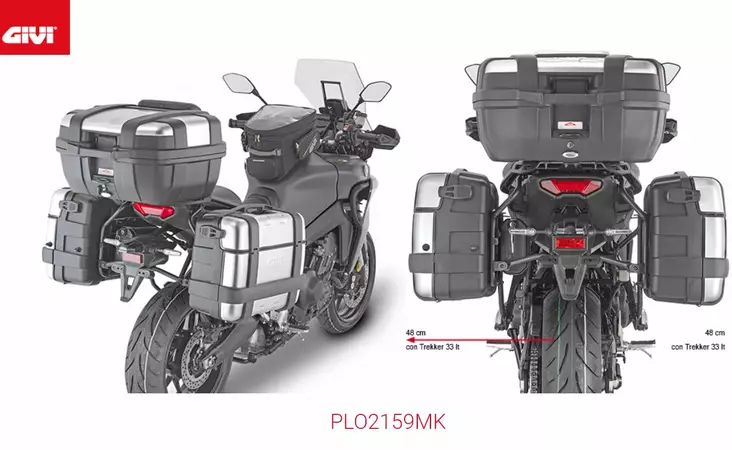GIVI TUB.PANN.HOLDER Tracer 9 21- - Monteringsatser & Pakethållare - D400756 - 1