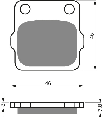 GOLDFREN Bromsbelägg 007 Ceramic Carbon - Bromsbelägg - D19256 - 1