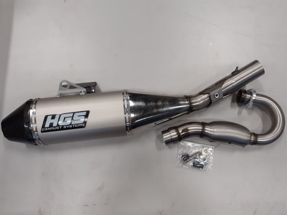 HGS Avgassystem 4T komplett CRF250R 22- - Komplett avgassystem - D420646 - 1